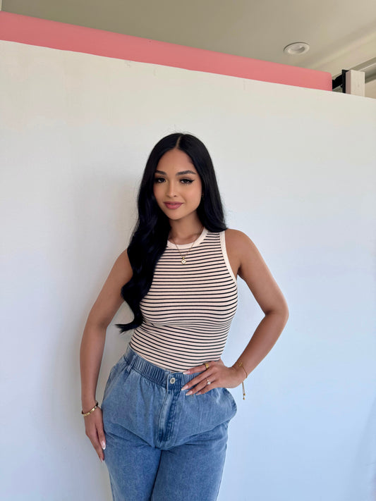 Piel de canela stripe bodysuit