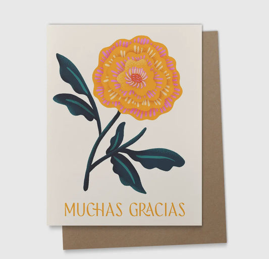 muchas gracias greeting card