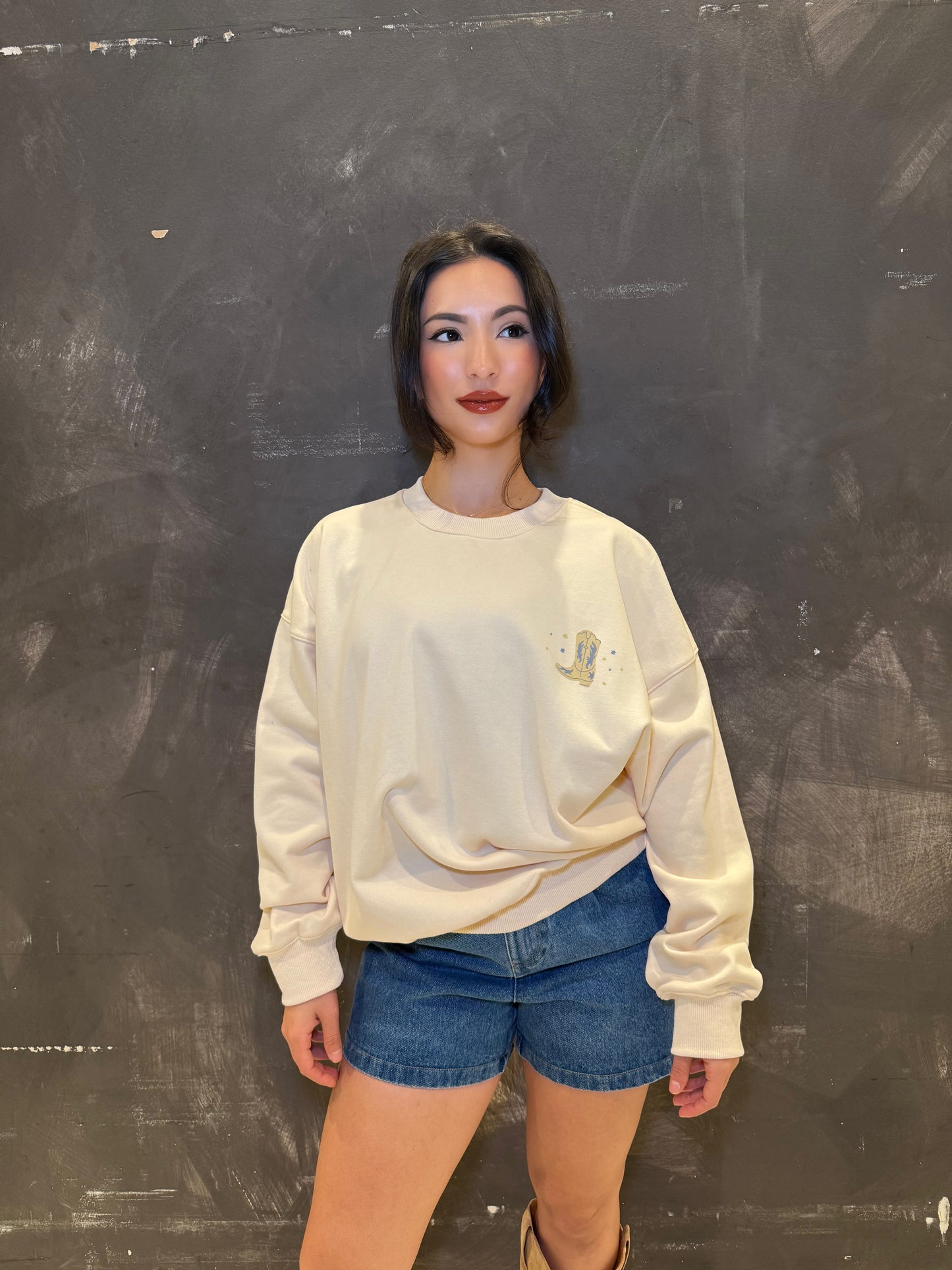 Take me to the rodeo crew neck