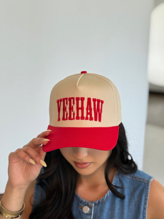 YEEHAW HAT- RED
