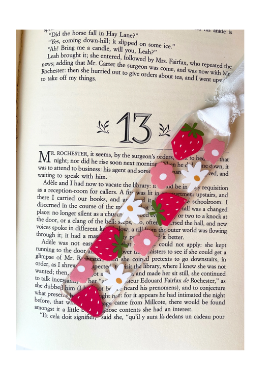 Acrylic bookmark with ribbon-summer collection 