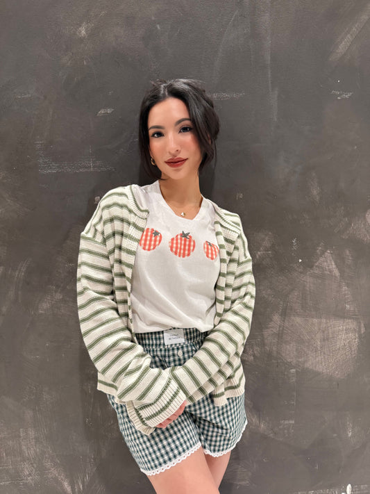 Juna stripped cardigan