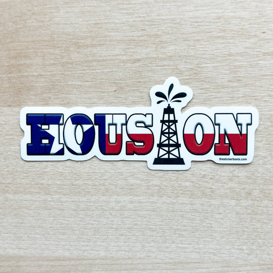 Houston Oil Sticker - Houston Texas Stickers Waterproof
