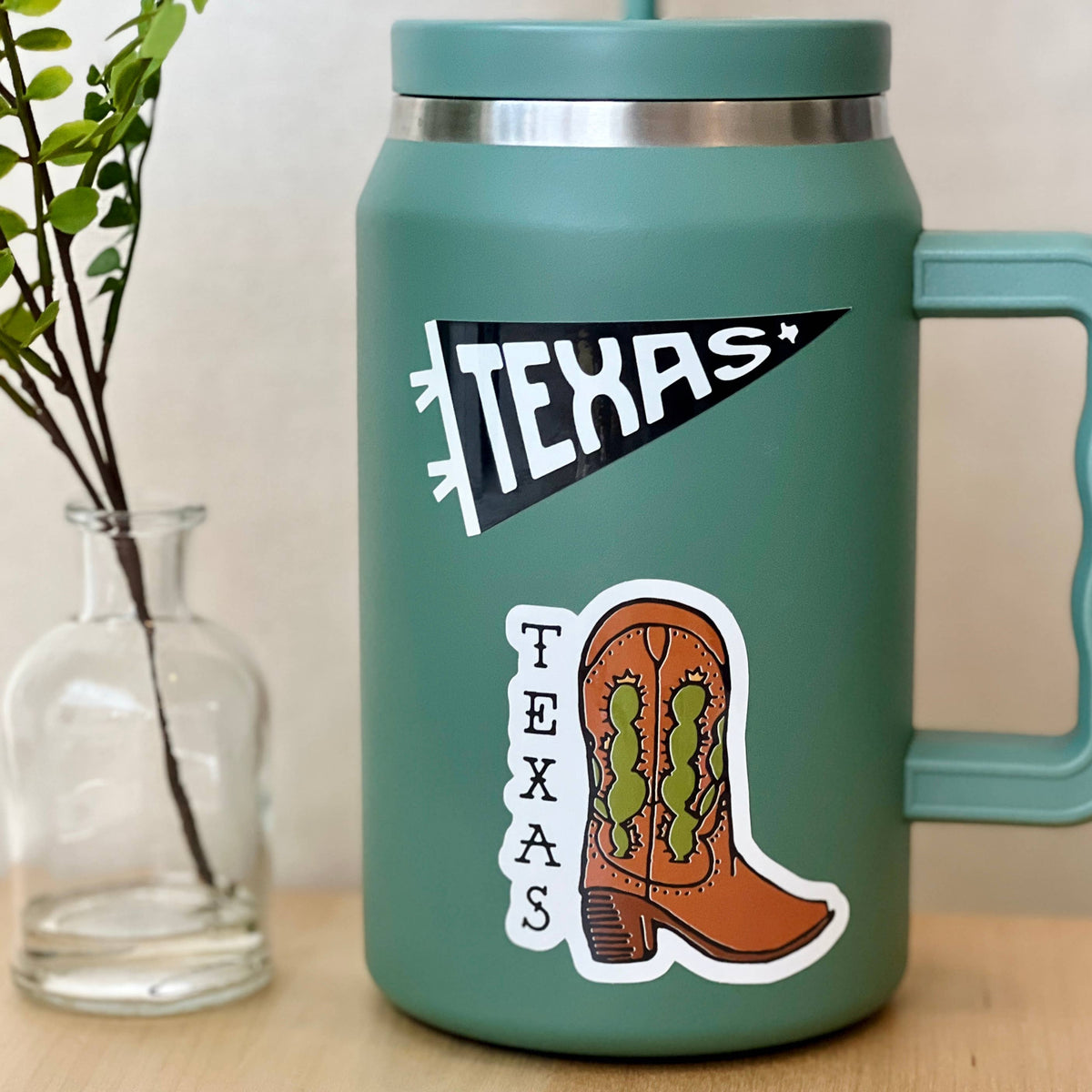 Texas Cowboy Boot Sticker