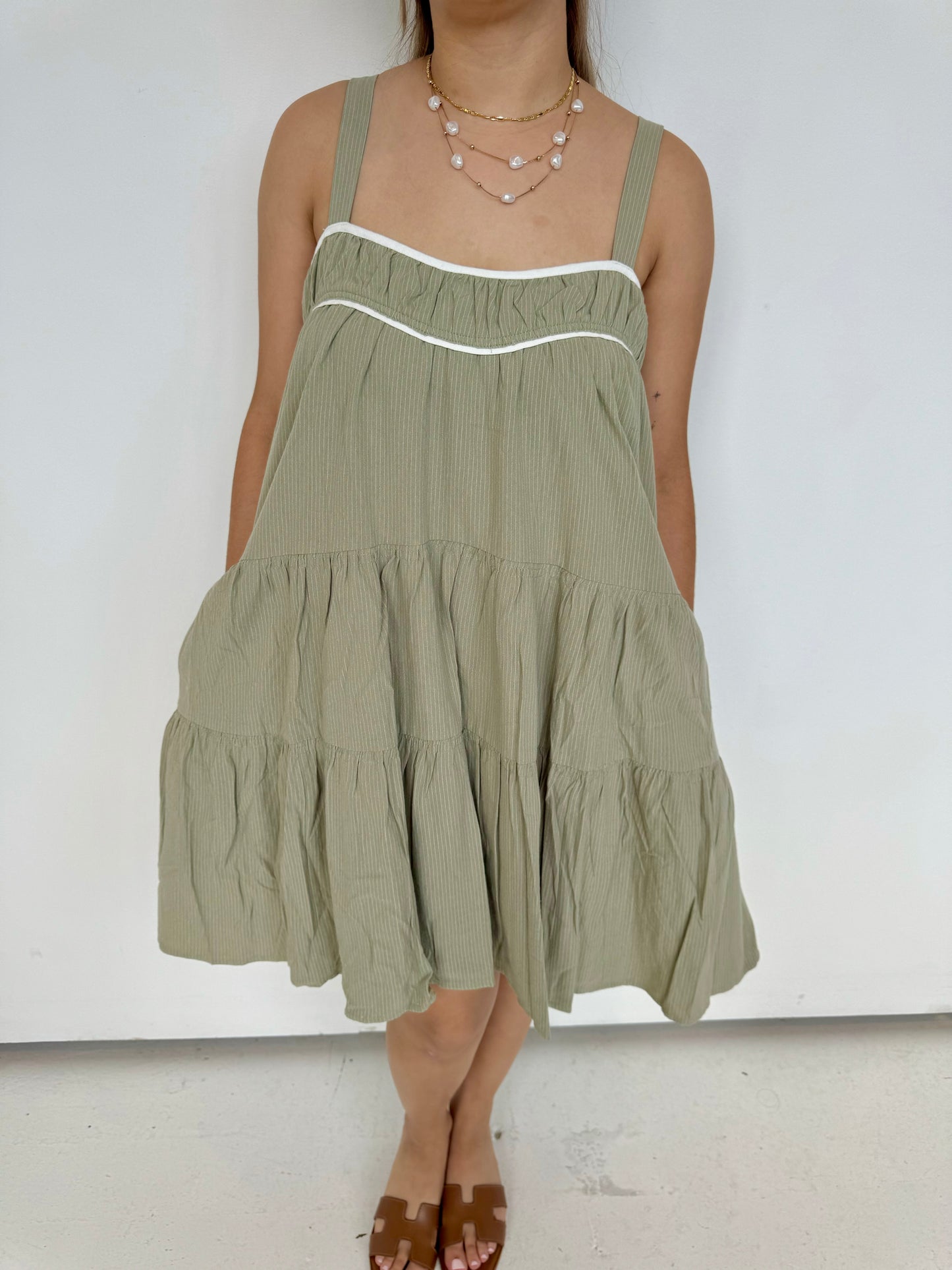 joelle stripe mini dress