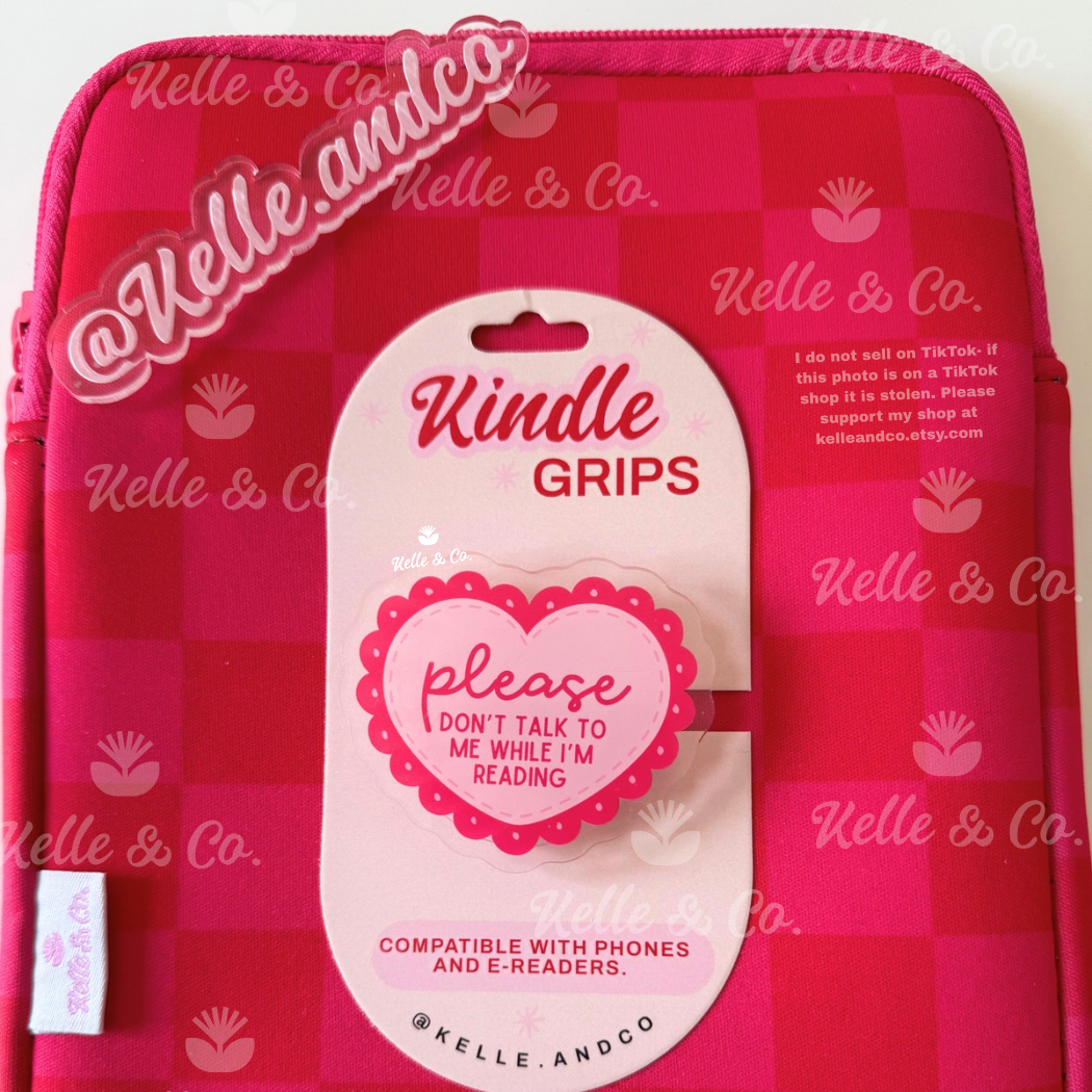 Please don’t talk kindle grip | coquette MagSafe kindle grip
