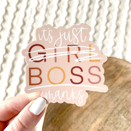 It's Just Boss Sticker 3x3in.