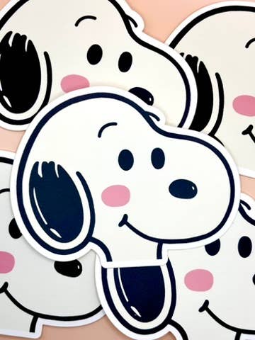 Snoopy Peeker - Vinyl Weatherproof UV Resistant Car Sticker
