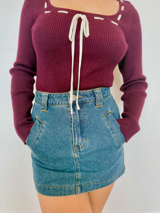 Cinthia mid rise skirt