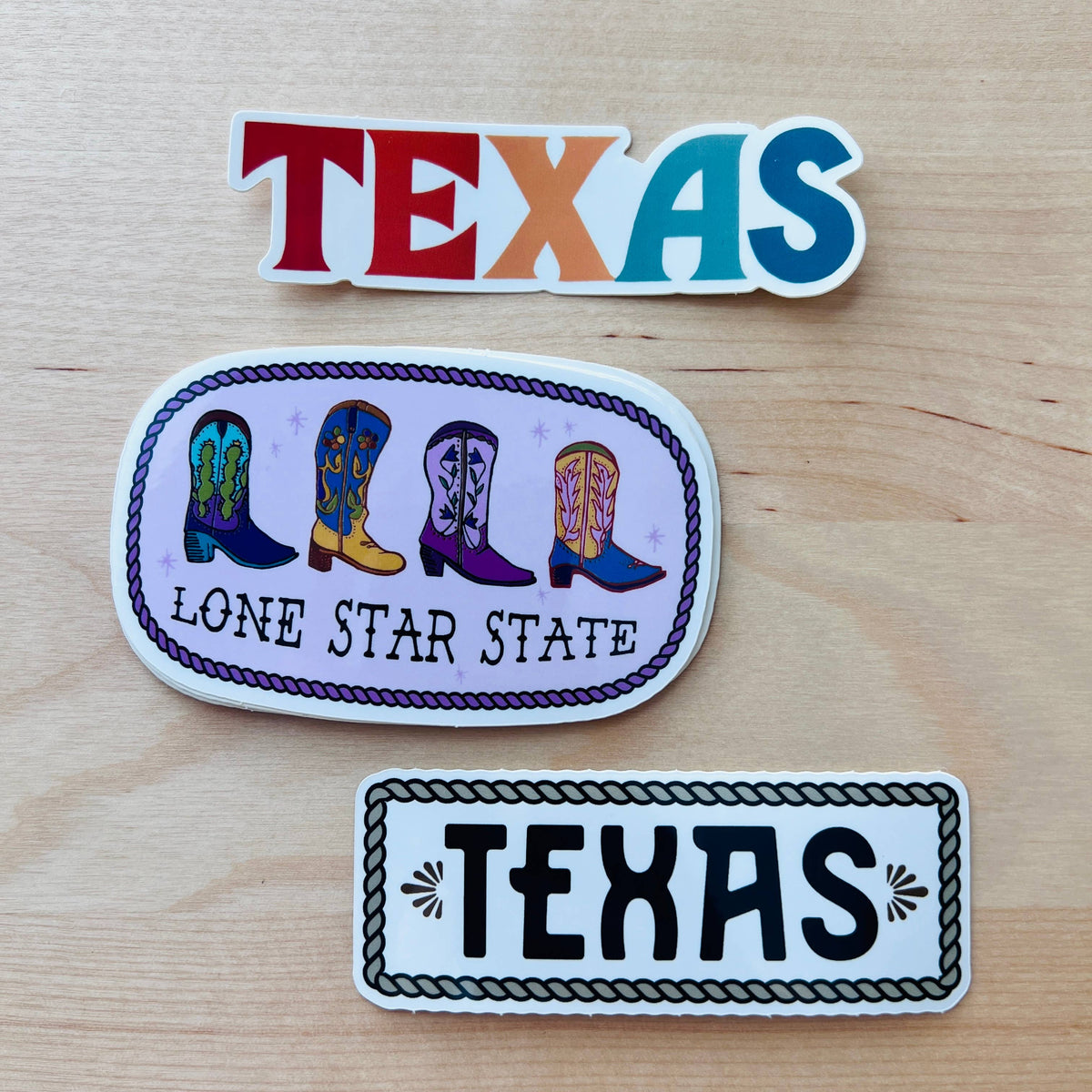 Texas Sticker Western Sticker Rope Sticker Waterproof