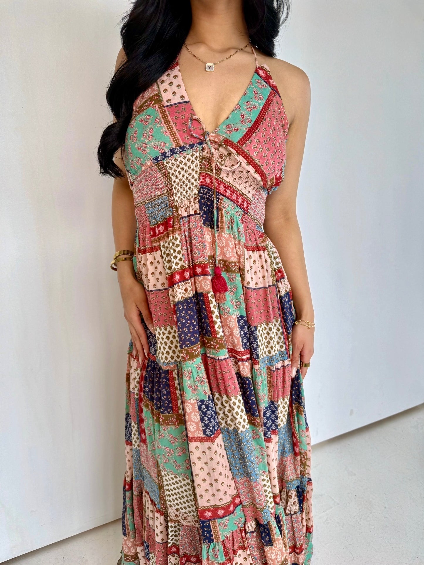 Camelia patch dream dress