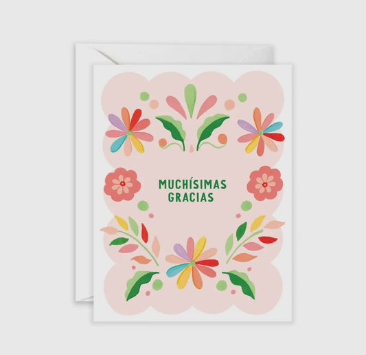 muchisimas gracias card