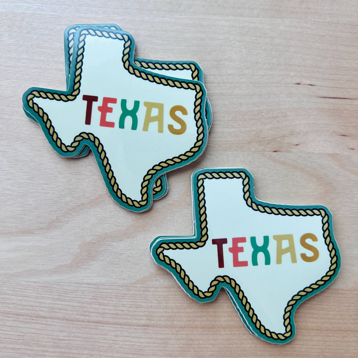 Texas Sticker Western Rope Sticker Waterproof