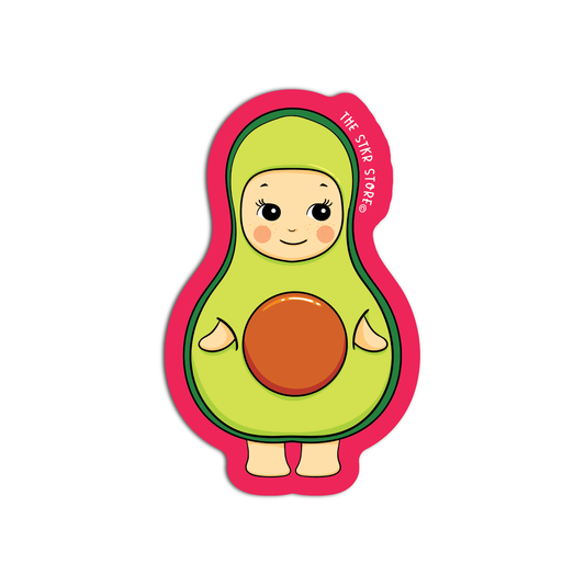 Baby Avocado Vinyl Textured Sticker
