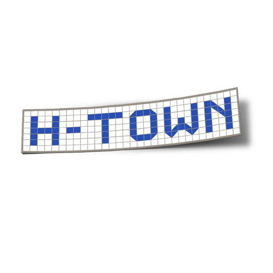H-Town Houston Blue Tile Sticker