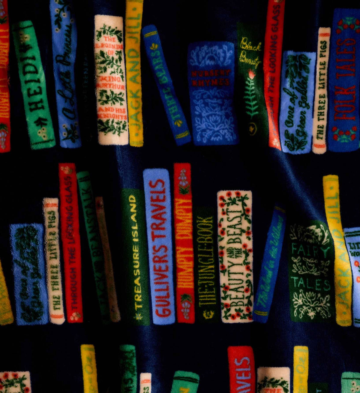 Bookshelf Fleece Blanket