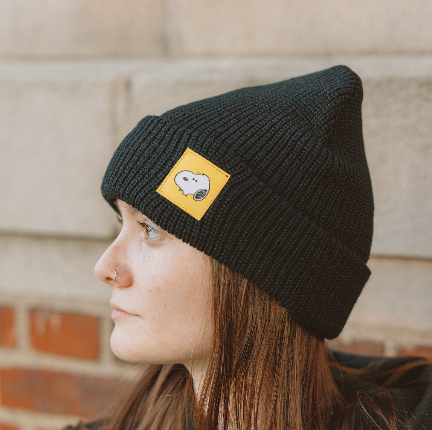 Snoopy Beanie (Black)
