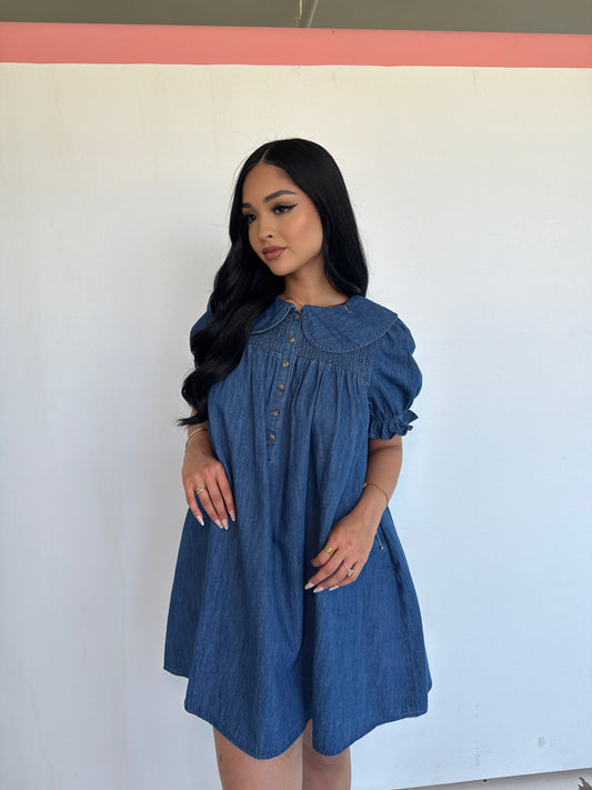 Live without you collar dress