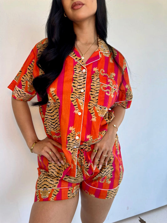 Tiger stripes pajamas