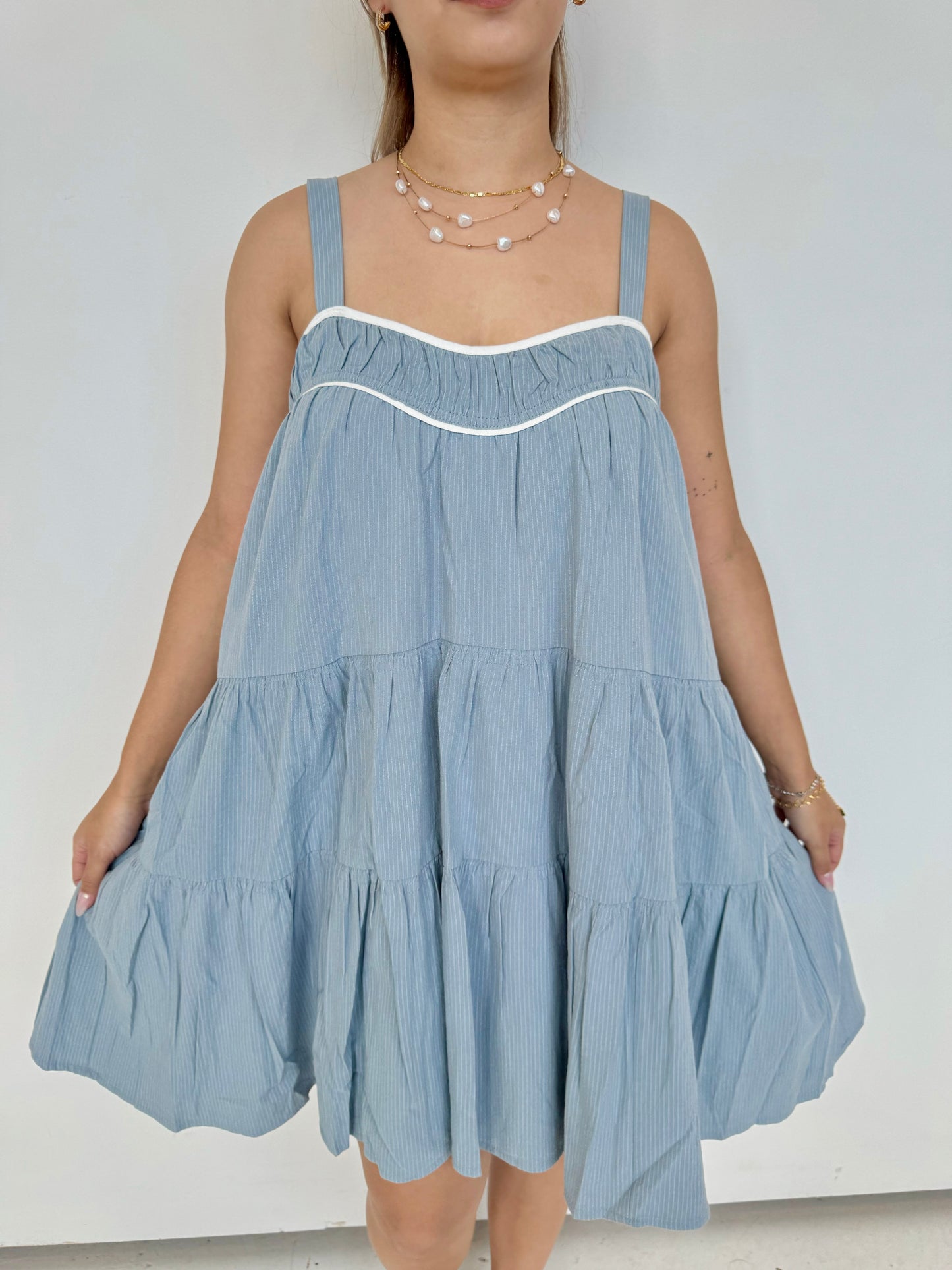 joelle stripe mini dress