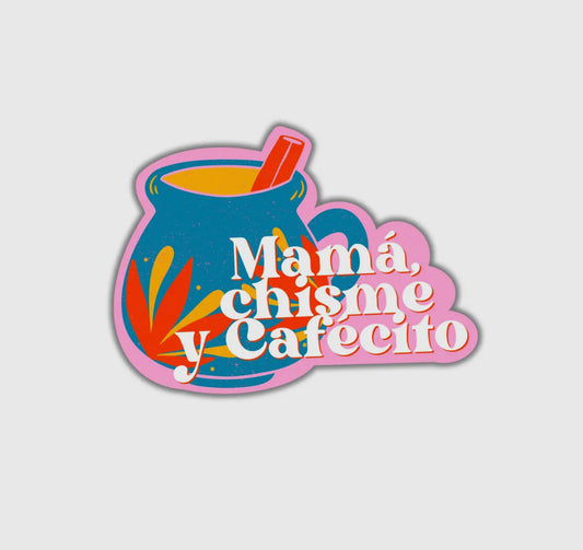 mama chisme y cafecito stickers