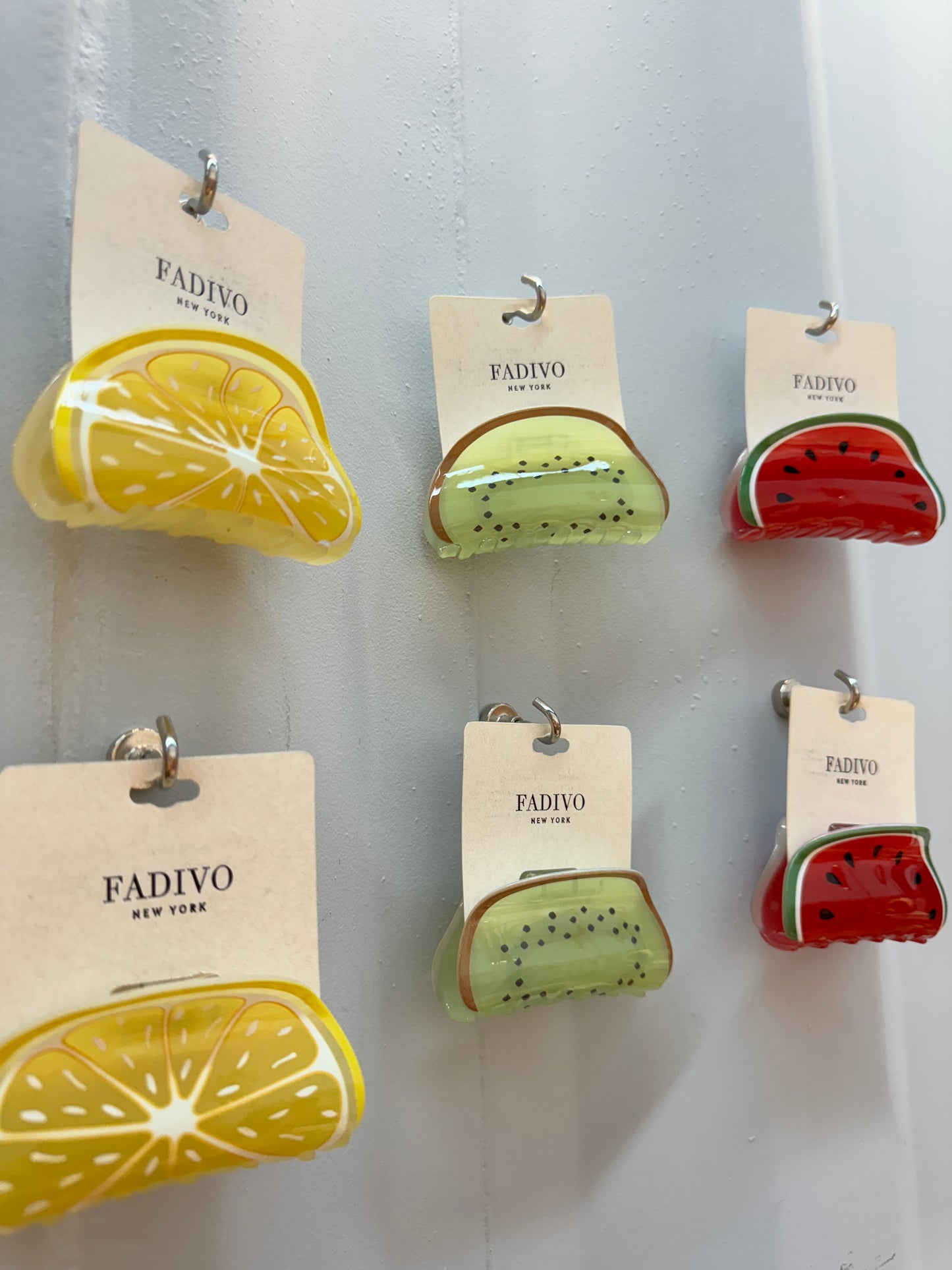 fruit hair clips