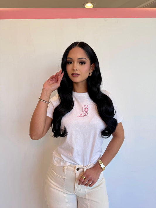From Texas tee- off white