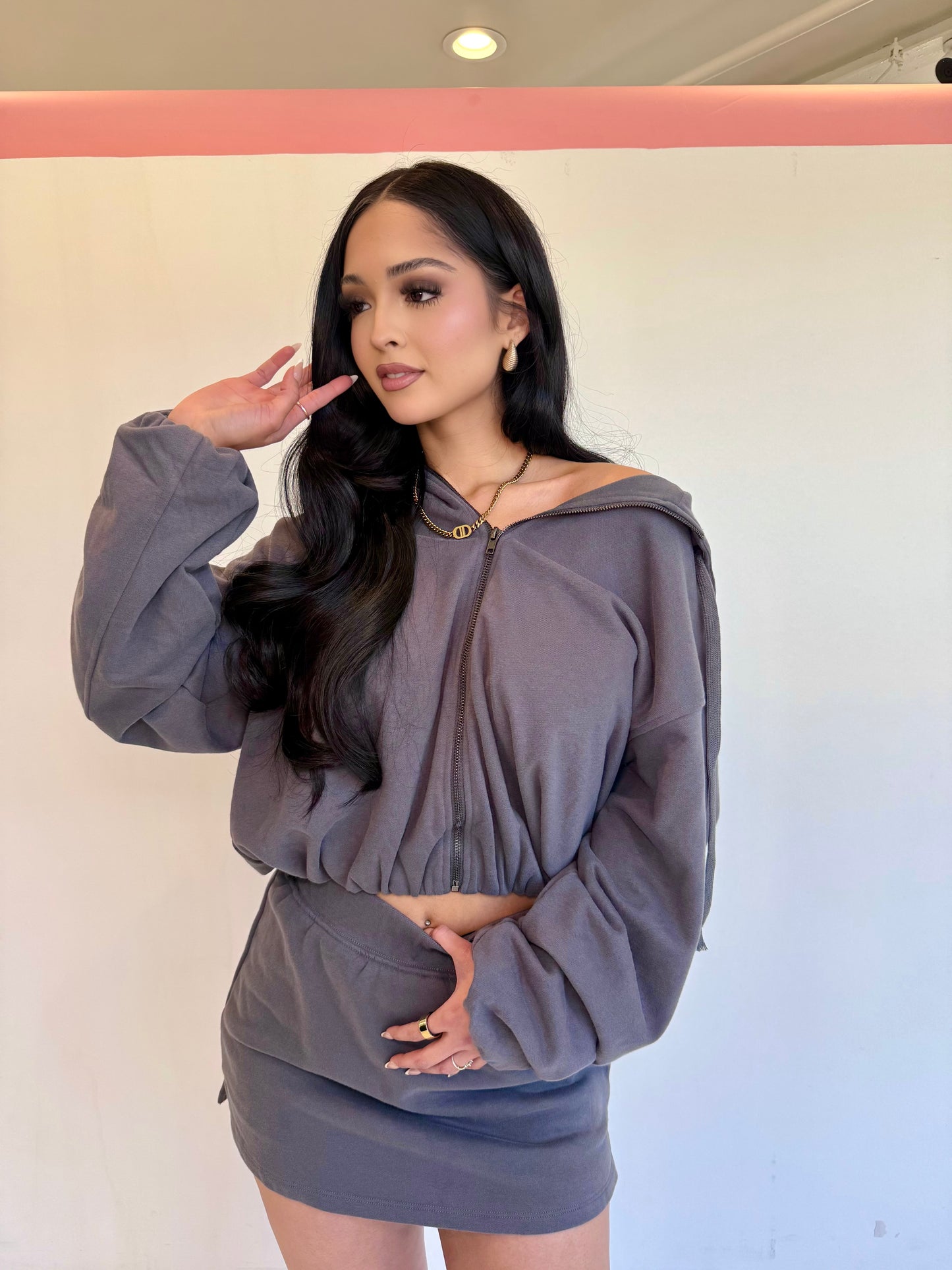 Charlie charcoal knit sweater