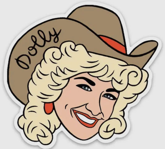 dolly parton die sticker