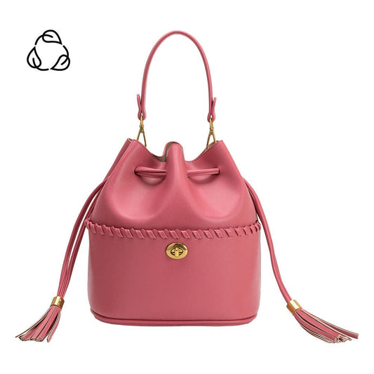 Janae Flamingo Recycled Vegan Leather Top Handle Bag