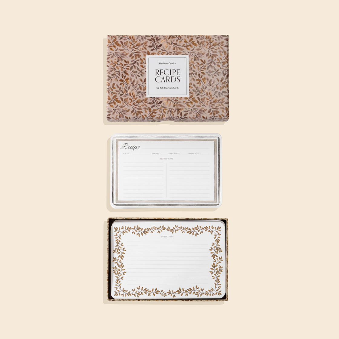 Recipe Cards: 50 - 4x6  Blank Floral Cards (Wedding Gifts)