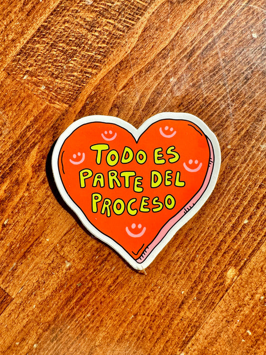 todo es parte del processo sticker
