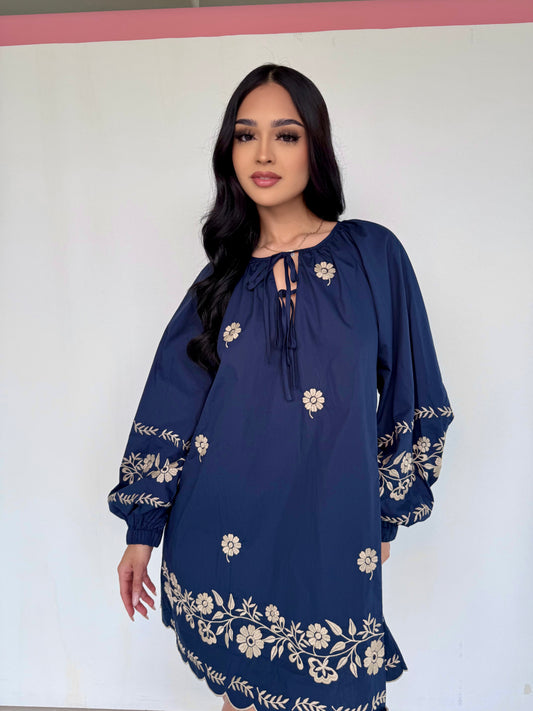 Si nos dejan dress- navy