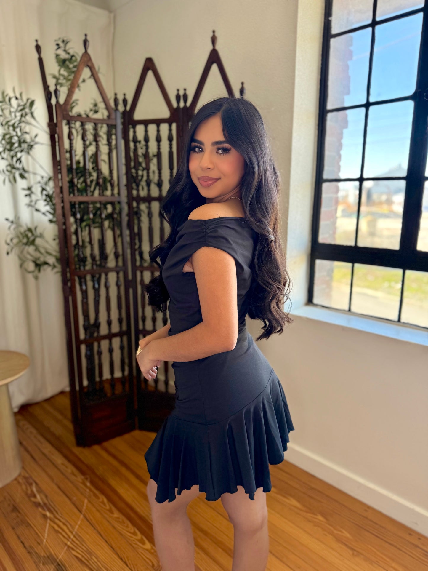 Don’t leave me mini dress