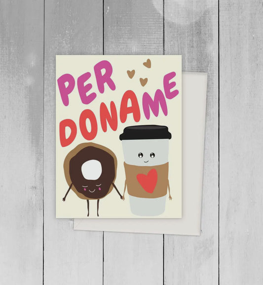per doname greeting card