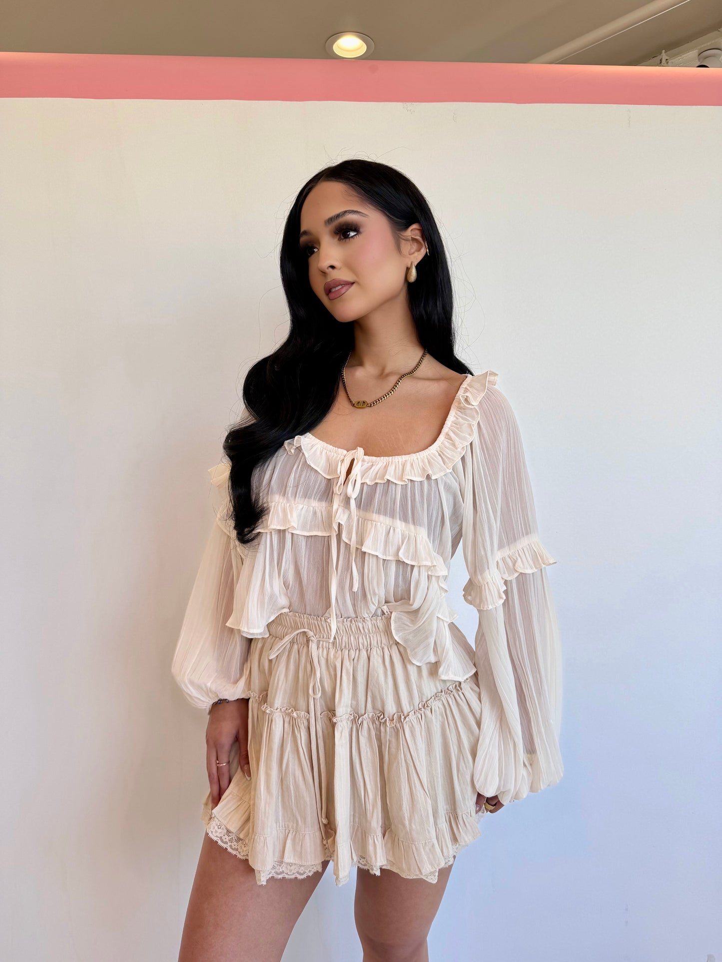 Cream blouse