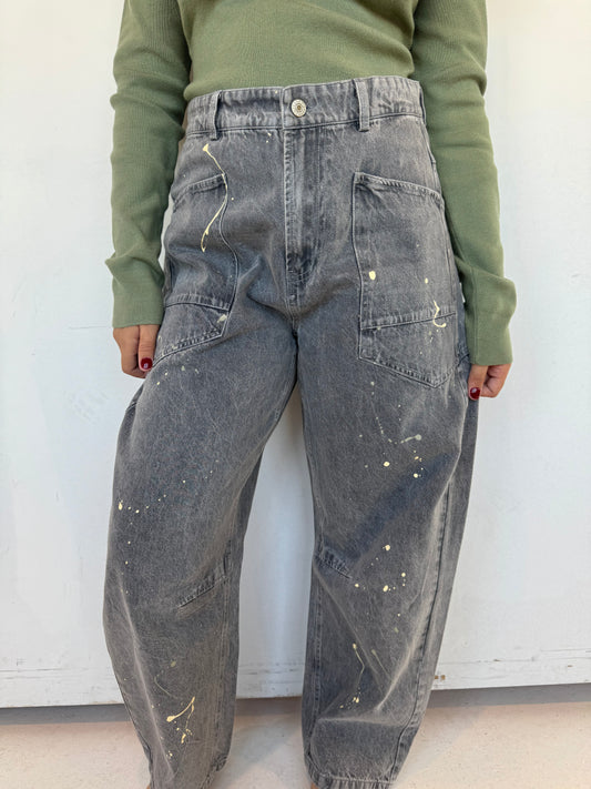 Painter barrel pants
