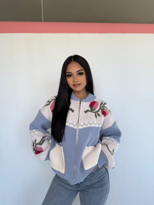 Tulipanes de primavera sweater