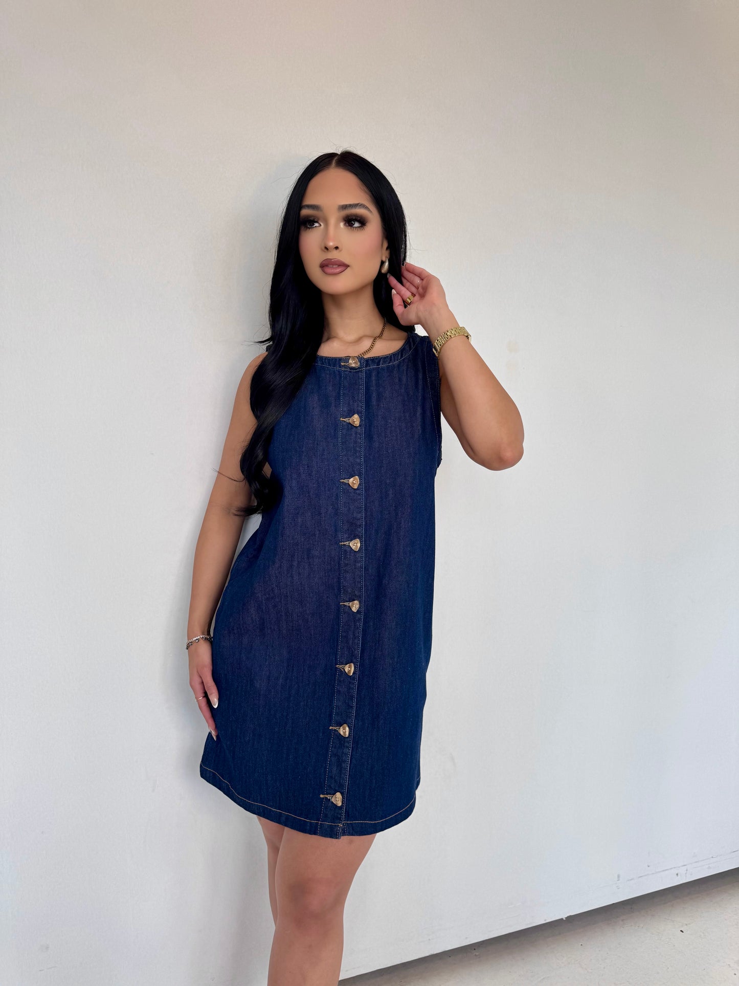 Demi denim dress