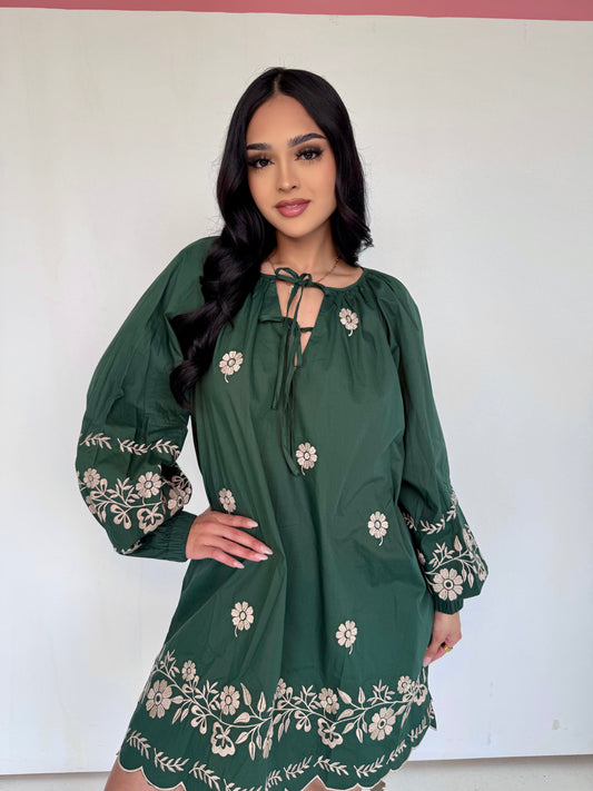 Si nos dejan dress- green