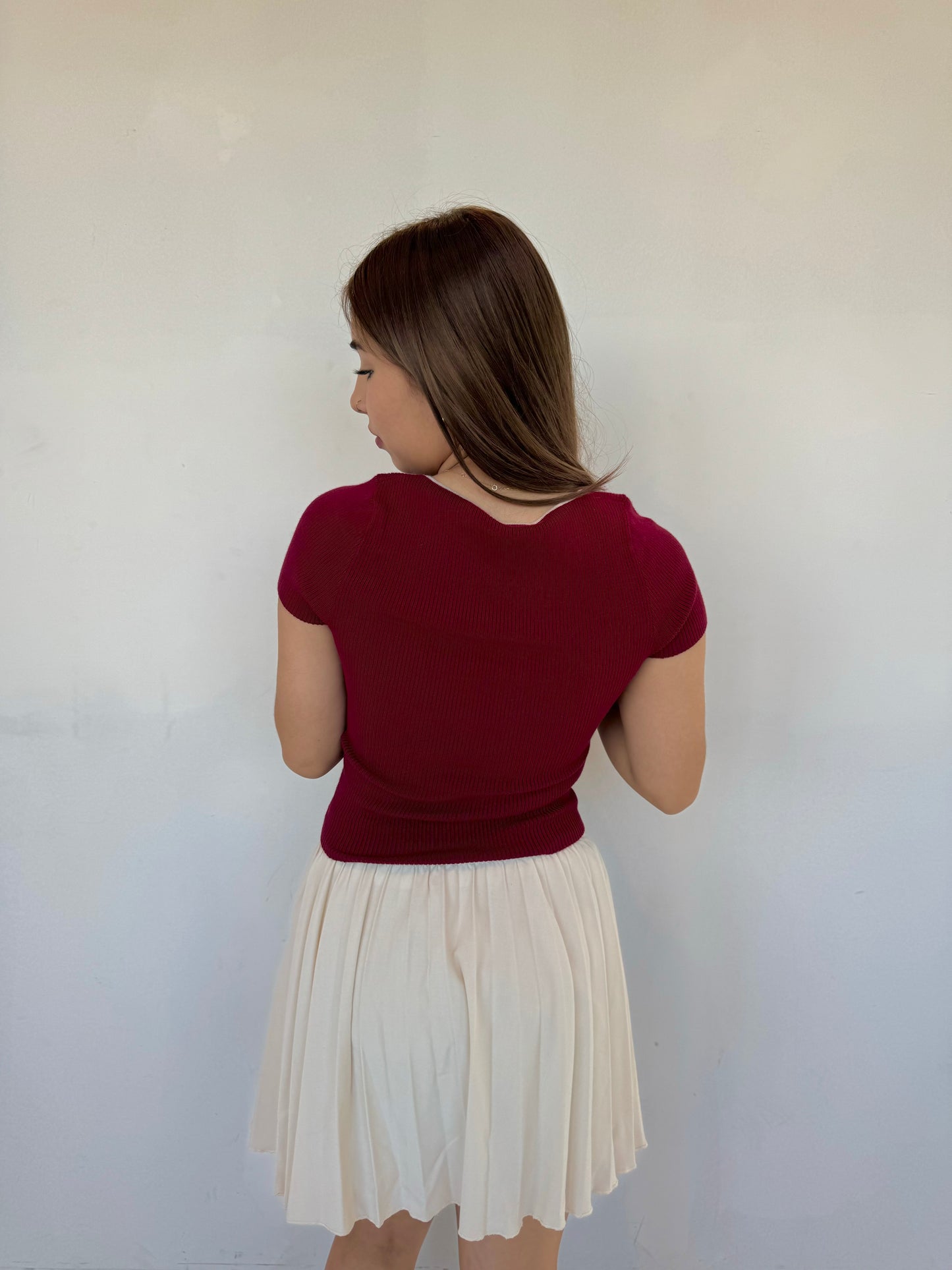 Ethel pleated skirt