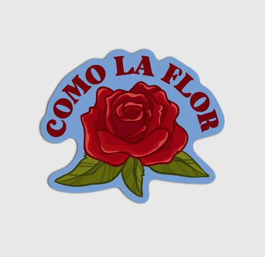 como la flor sticker