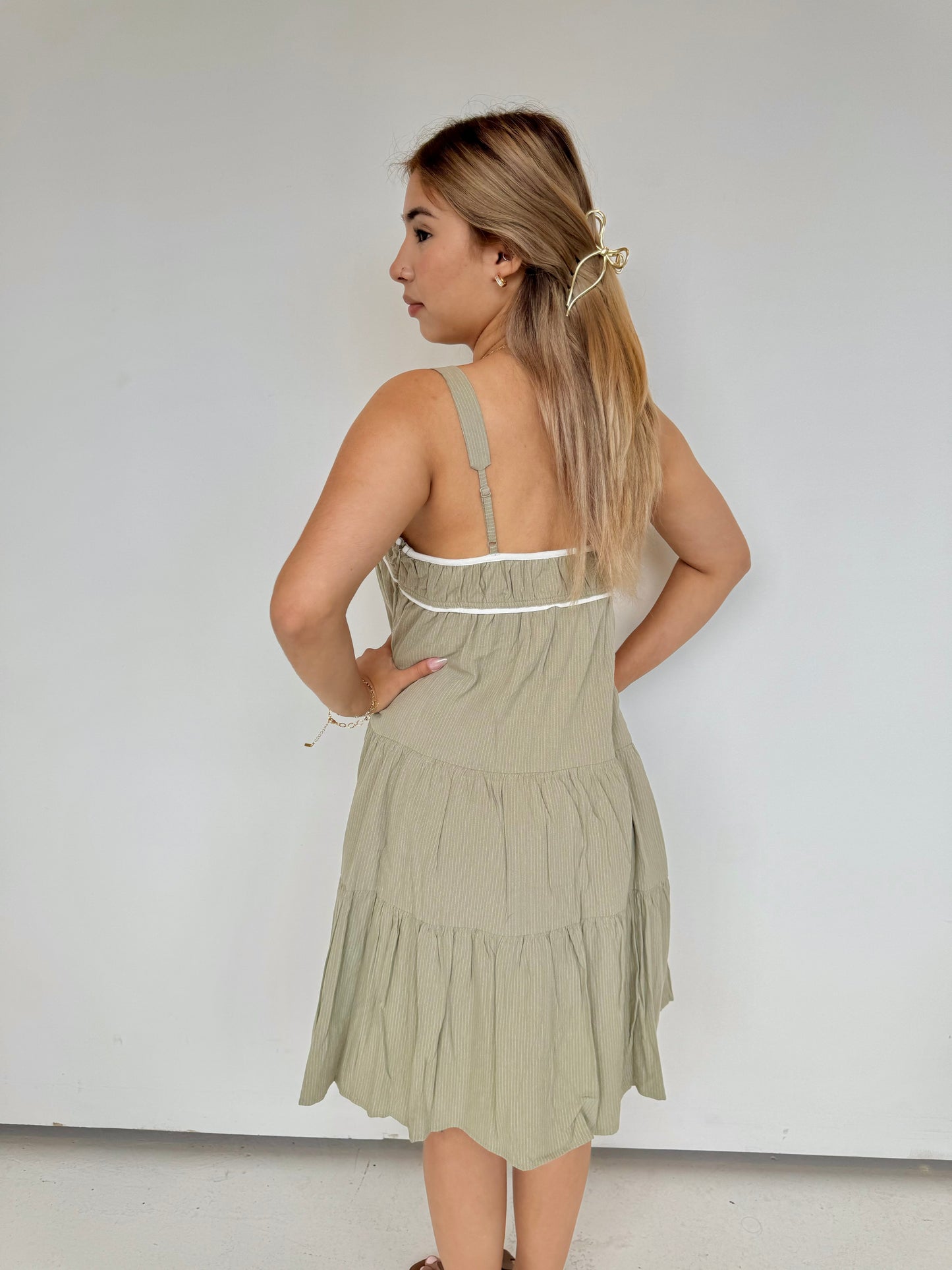 joelle stripe mini dress