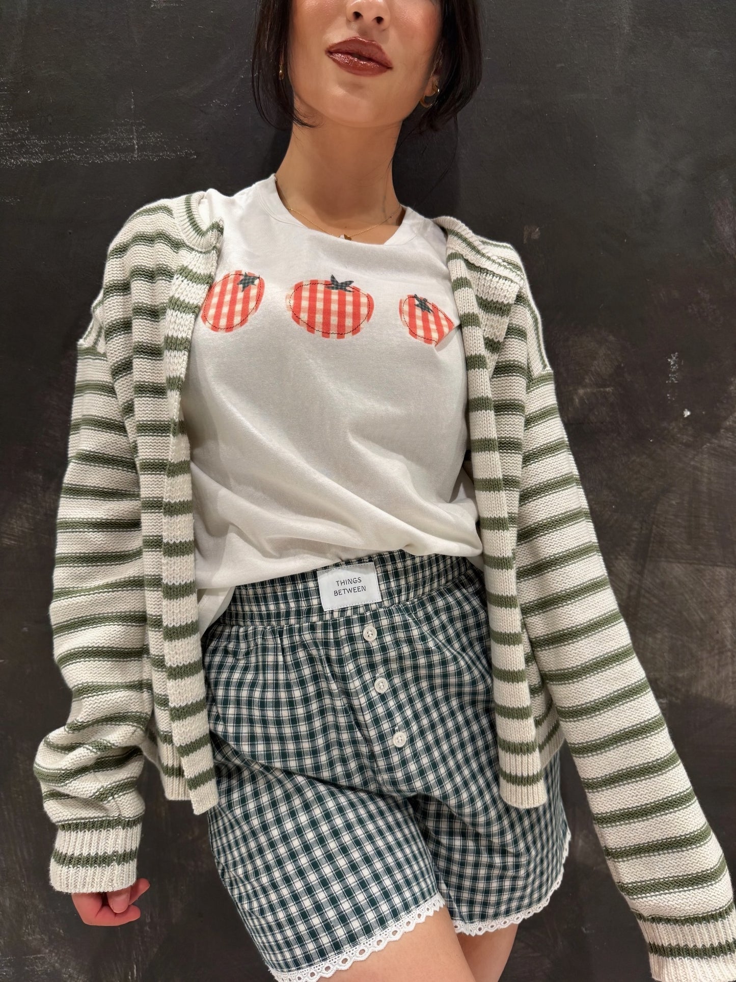 Juna stripped cardigan