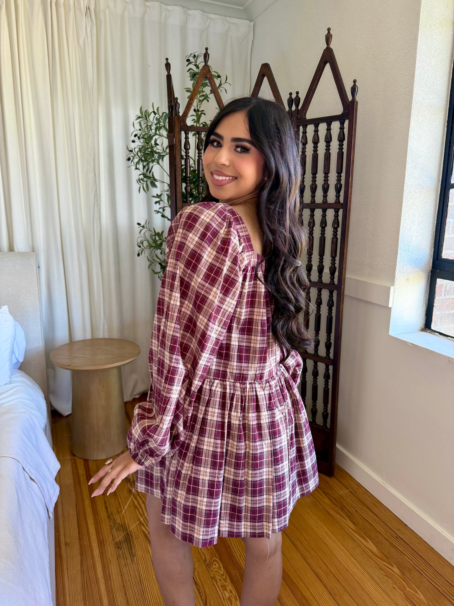 Pumpkin patch burgundy dress