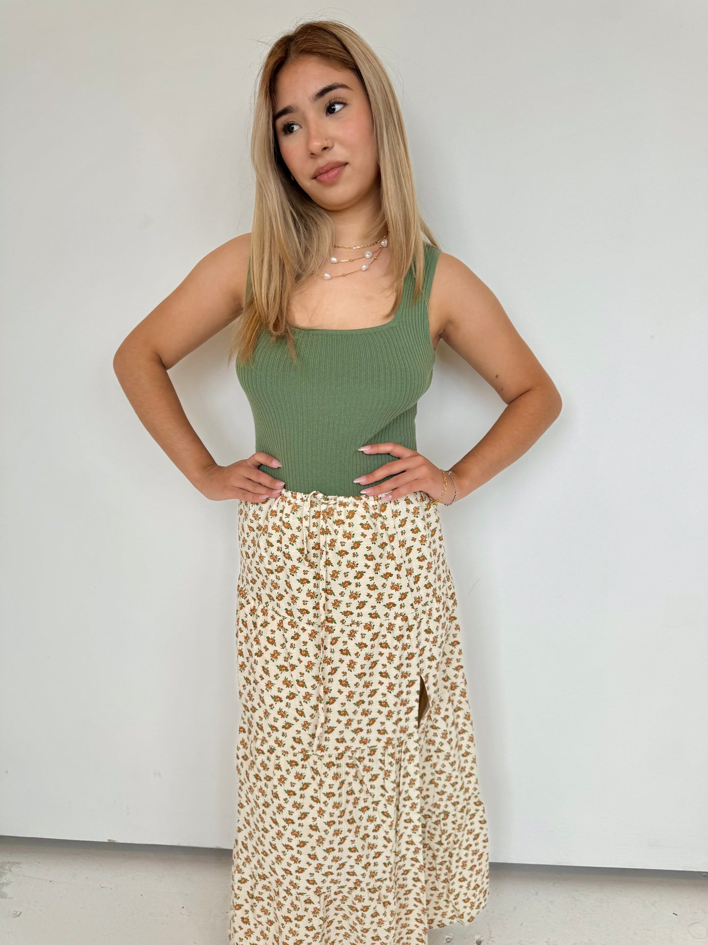 xyla yellow skirt