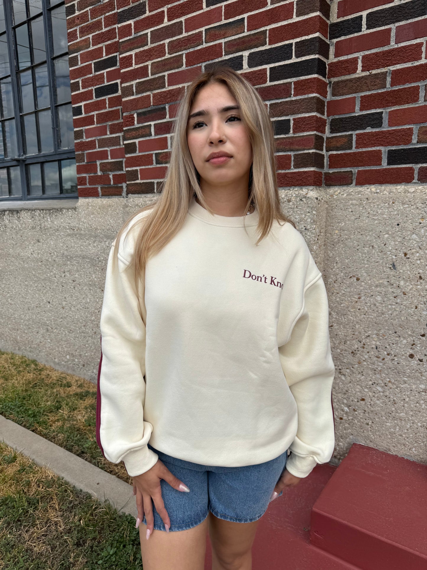 dont care pullover