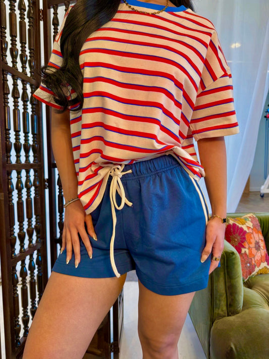 French Navy Terry Shorts