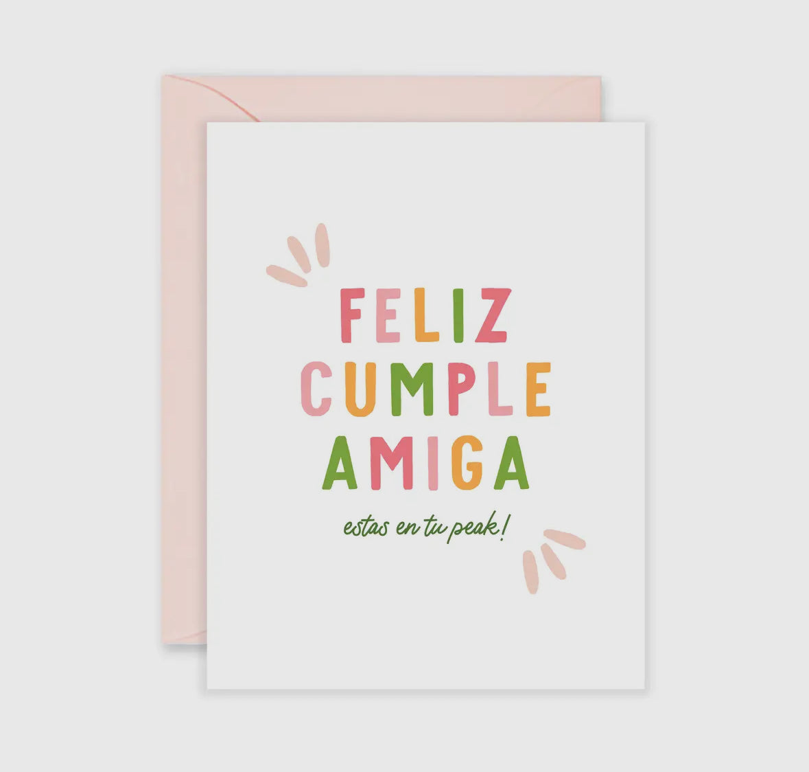 feliz cumple amiga greeting card