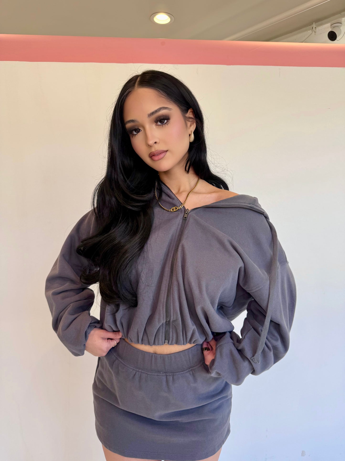 Charlie charcoal knit sweater
